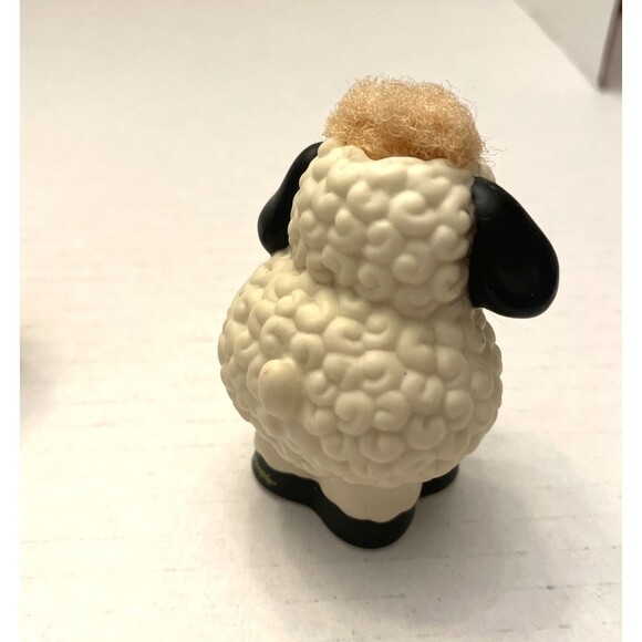 Fisher Price Little People Touch & Feel Fuzzy Hair Farm Animal Sheep Cow Figures - Picture 8 of 9